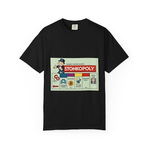 Stonkopoly Tee - Finance Meme T-shirt, Wall Street Tee, Stock Market Shirt, Investment Gift, Trader Apparel