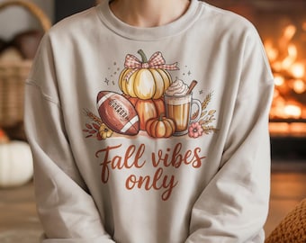 Fall Vibes Only Png | Pumpkin Spice Coffee Png | Fall Football Png | Coquette Bow Png | Groovy Fall Png | Cozy Season Png | Pumpkin Bow Png