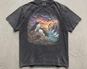 Atlantic Puffin Shirt, Seabird Graphic Tee, Puffin Gift for Bird Lovers, Birdwatching Youth T-Shirt, Sweatshirt, Comfort Colors Tank Top