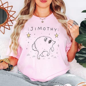 Jimothy Raccoon Shirt, Famous Seattle Raccoon Tee, Short King Trash Panda Graphic T-Shirt, Funny Animal Gift , Cute Baby Raccoon image 4
