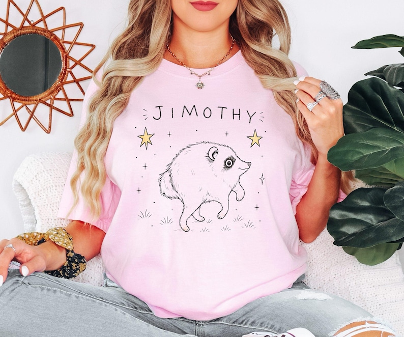 Jimothy Raccoon Shirt, Famous Seattle Raccoon Tee, Short King Trash Panda Graphic T-Shirt, Funny Animal Gift , Cute Baby Raccoon image 4