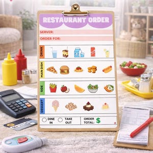 Cuaderno de juego de simulación para niños / 7 hojas de actividades imprimibles (descarga digital) / Diversión en silencio / REGALO GRATIS con la compra imagen 8