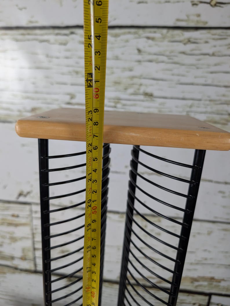 Vertical CD Rack in Wood and Black Metal | Modern CD Storage | Designer ...