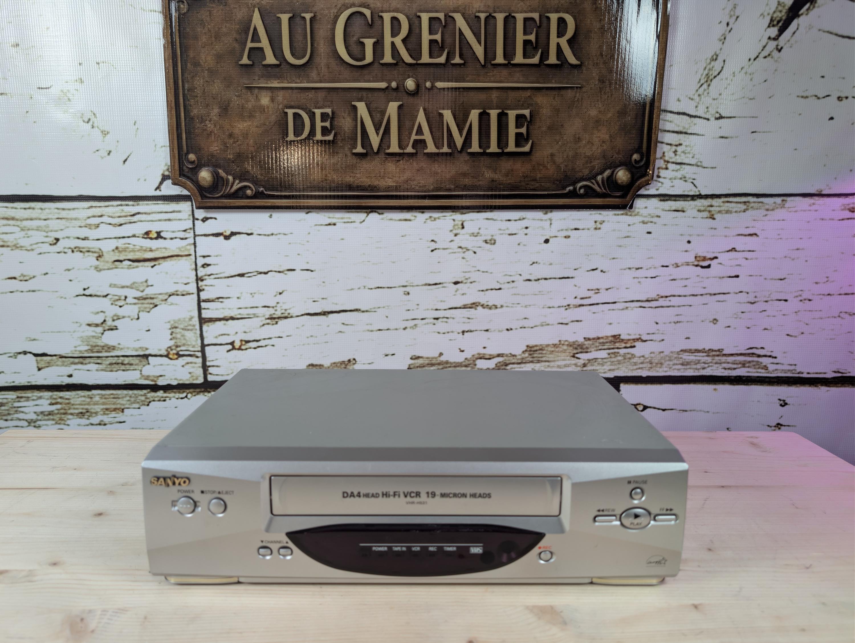 Sanyo VHR-H531 Hi-fi DA4 Head VCR – 19 Micron Heads – Tested and