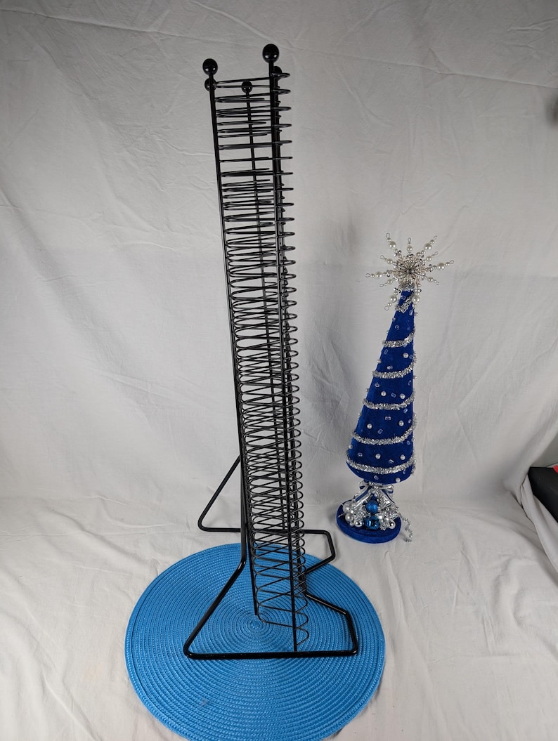 Large Black Metal CD Rack – Vintage 90 CD Rack – Retro Vertical Music ...