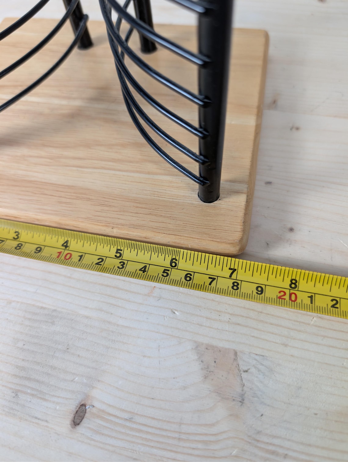 Vertical Disc Rack Vertical CD Rack in Wood and Black Metal | Modern CD Storage | Designer ...