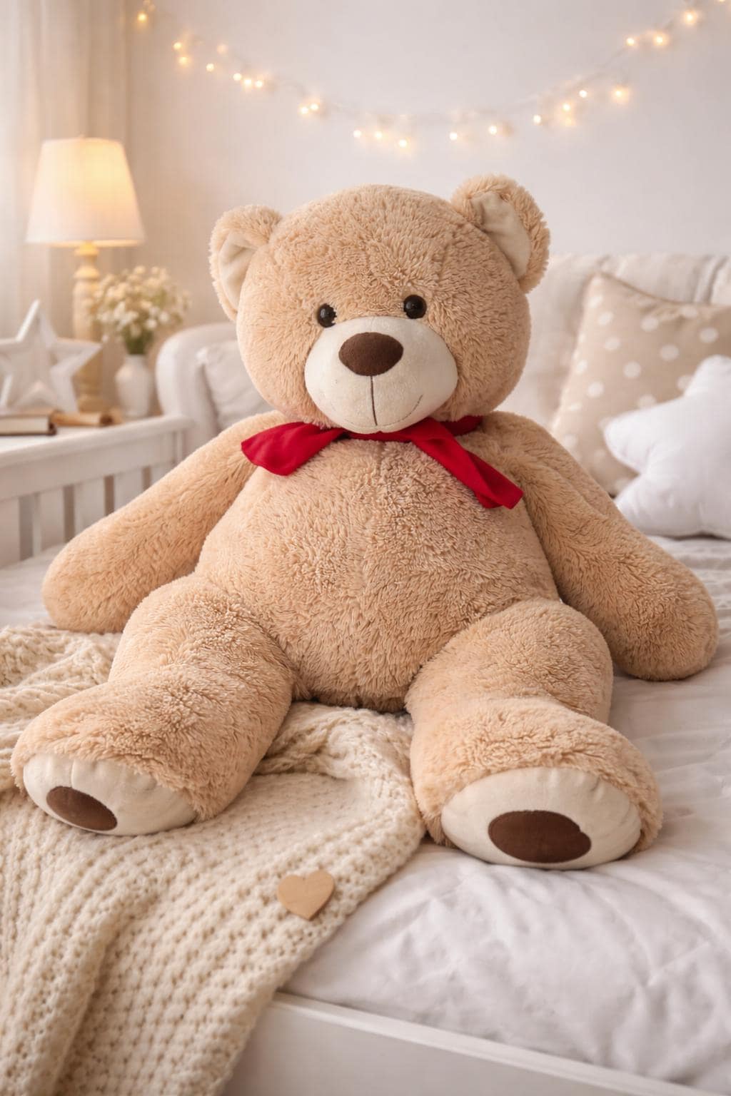 Vintage teddy bear red ribbon - Etsy 日本