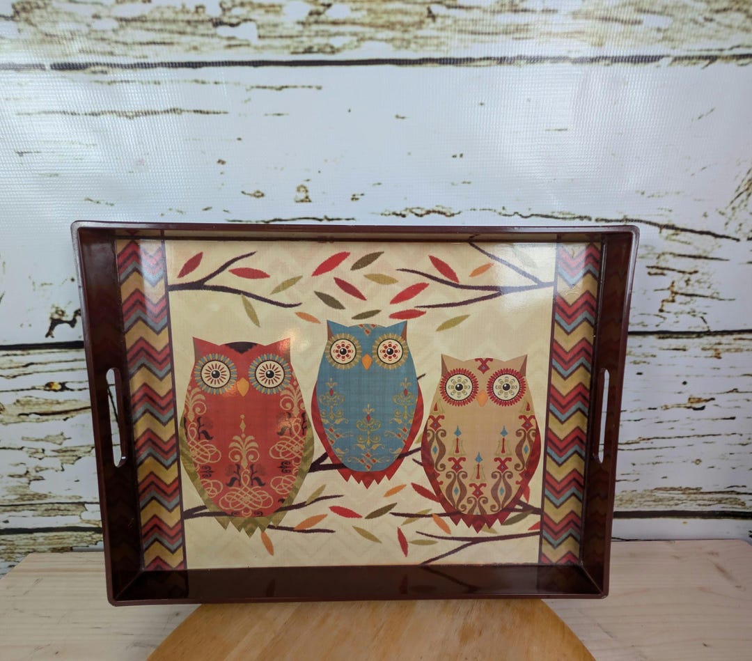 vintage-1970s-owl-tray-large-retro-serving-tray-owl-kitchen-decor