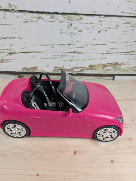 Barbie Pink Convertible Car – Doll Vehicle – Original Mattel