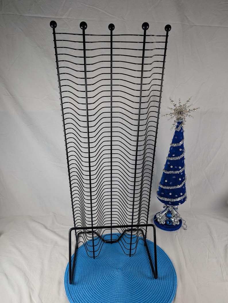 Large Black Metal CD Rack – Vintage 90 CD Rack – Retro Vertical Music ...