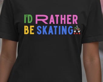 T-shirt met print I'd closer skater - rollerderbyshirt