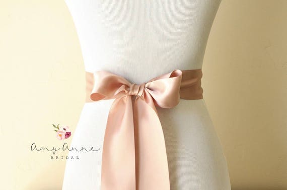 double faced satin ribbon sash