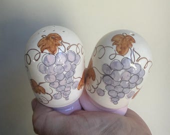 Ceramic June Dyson hand painted salt and Pepper Shakers – Collectible Kitchen Decor
