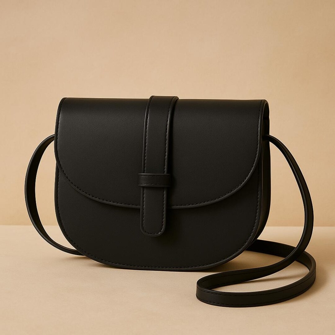 Bronze Italien Cuir Végétalien Sac à bandoulière avec Clous + Beaucoup