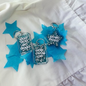1989 Inspired Resin Keychain: Swiftie Glitter Keyring with Rhinestones