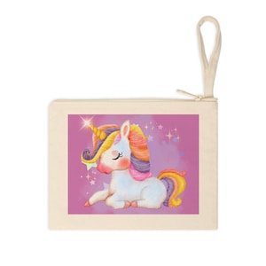 Whimsical Unicorn Zipper Pouch - Perfect for Kids, Travel, Accessories, Unicorn Lovers, Gifts, Organizers