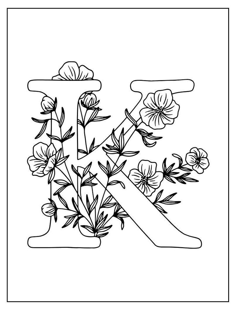 Customizable Monogram Printables - Fun Lettering Activity for Kids and ...
