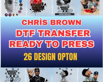 Breezy Bowl XX DTF Transfer,Chris Brown dtf transfer, Iron-On, Hip-Hop Shirt