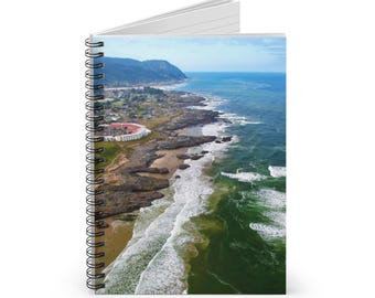 Coastal Beach View Yachats Oregon Spiral Notebook | Ruled Journal