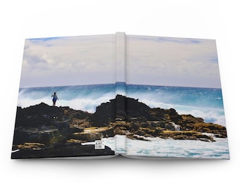 Hawaiian Ocean Waves Rocky Shore Journal | Hardcover Matte