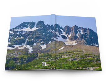 Snow-Capped Mountain Landscape Journal | Hardcover Notebook