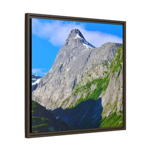 Creative Imaging NW Framed Canvas, Alaska Mountain Wall Art, Nature Photography, Home Office Decor, Gift for Nature Lovers