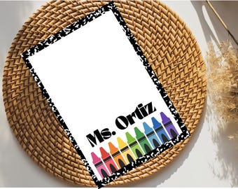 Personalized Teacher Notepad: Composition Notebook