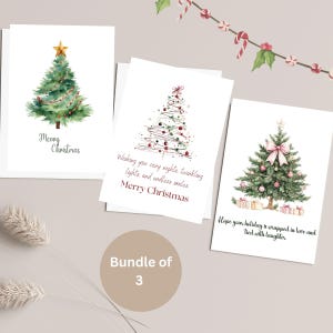 Tarjeta de felicitación navideña imprimible de descarga instantánea. Tarjeta digital de regalo navideña editable. Descarga navideña para familiares y amigos.