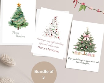 Printable Christmas Instant Download Greeting Card Editable Download Holiday Gift Digital Card Christmas Download for Family and Friends