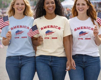 America 250th Anniversary T Shirt America Independence Celebration Tee Semi Quincentennial Fourth of July Shirt USA 250th Birthday T Shirt