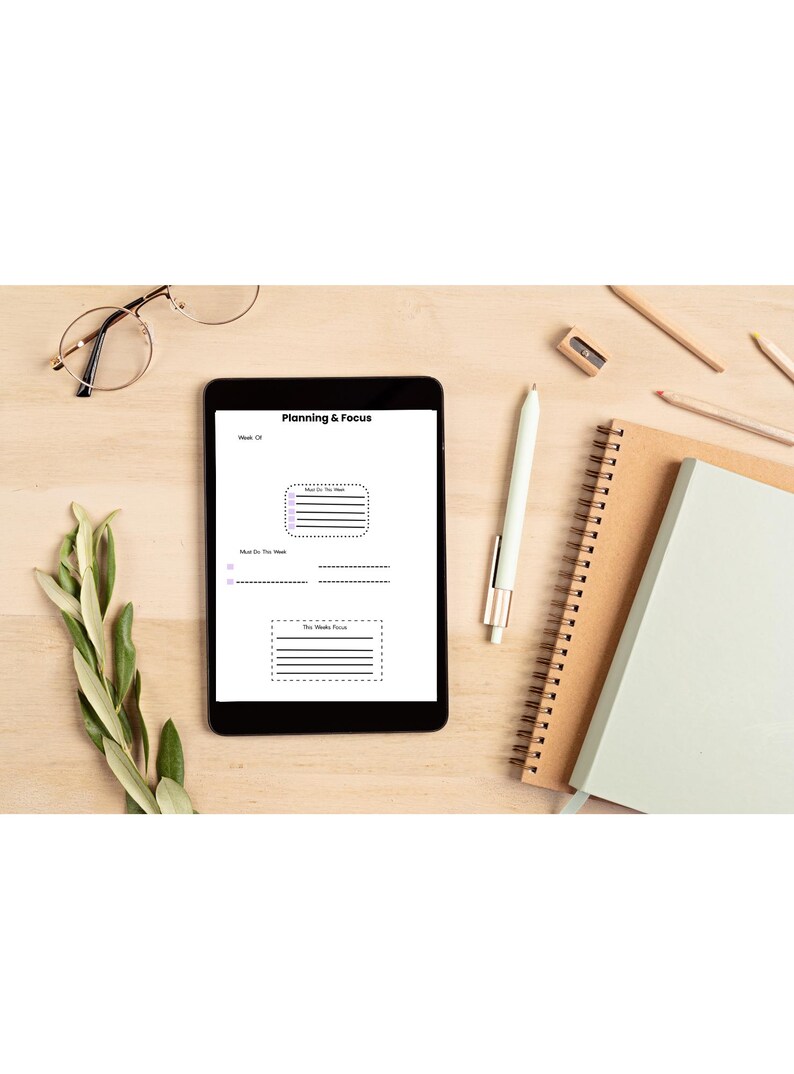 ADHD Planner for Adults & Teens | Printable Focus Executive Function ...