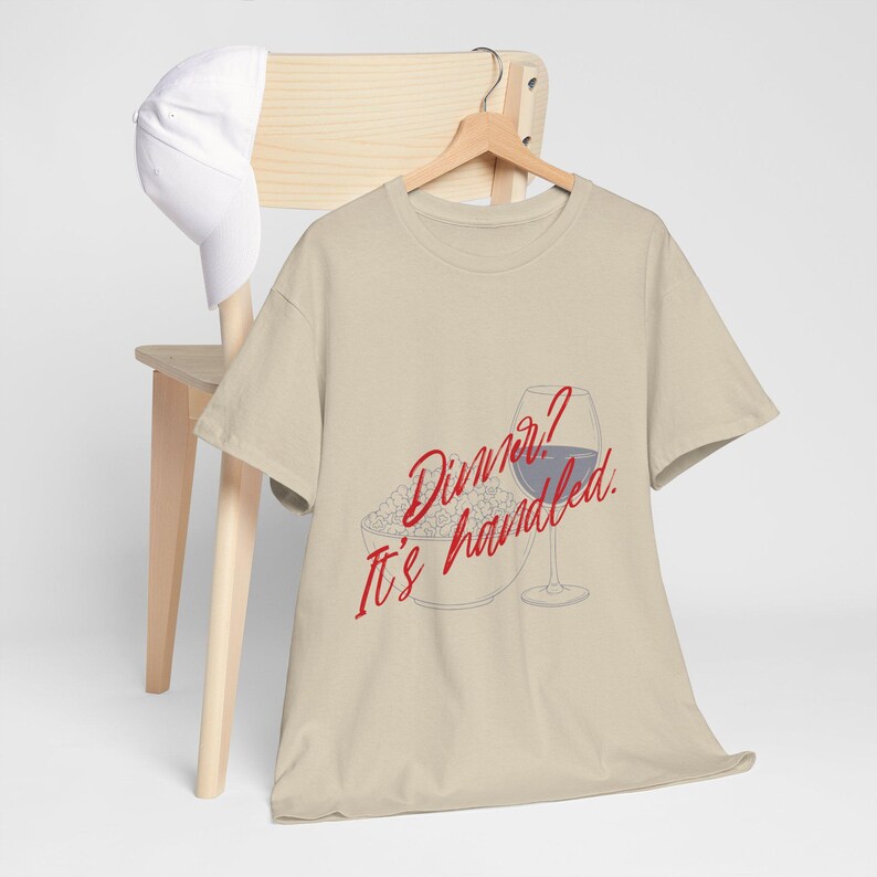 Dinner? It's Handled Scandal Unisex Heavy Cotton Tee, Olivia Pope Gladiator Diet Sand