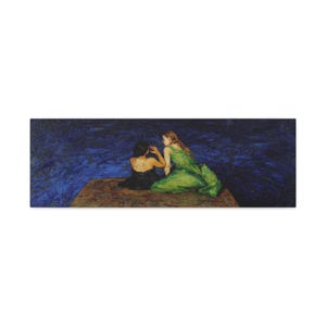 RHOSLC Two Women on the Edge Stretched Canvas Print image 4