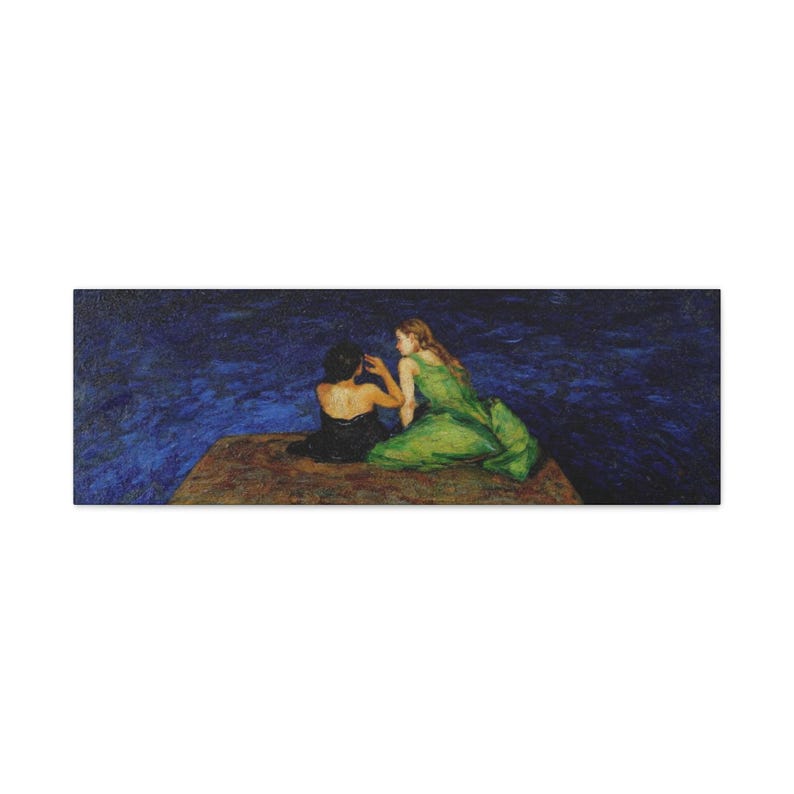 RHOSLC Two Women on the Edge Stretched Canvas Print image 4