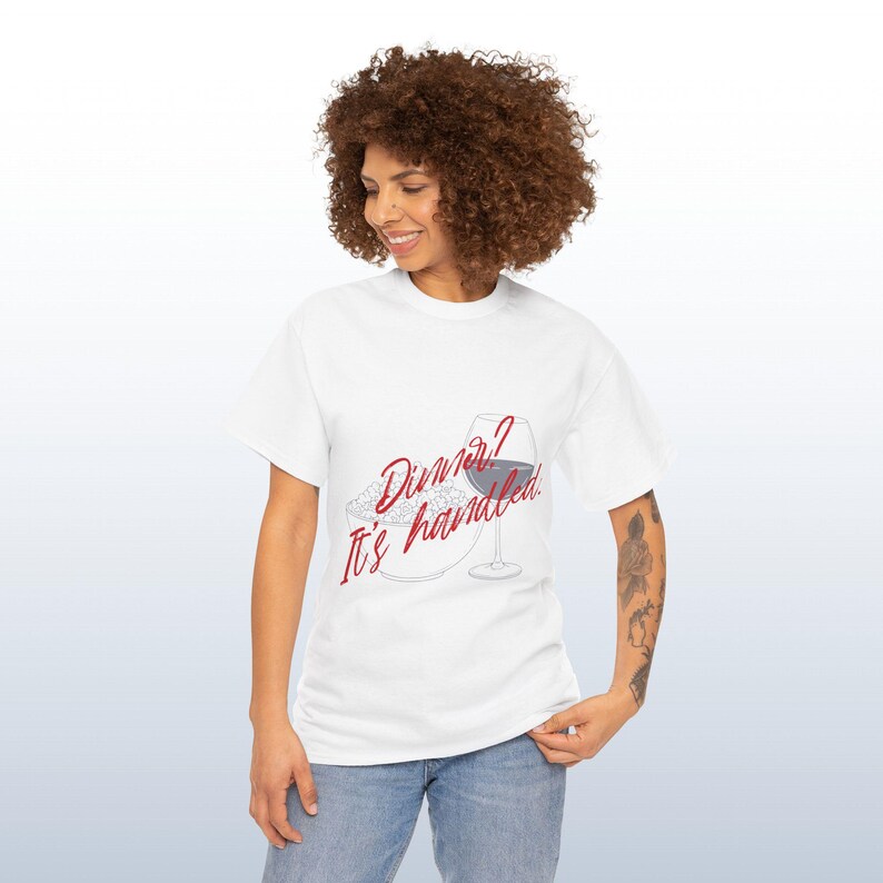 Dinner? It's Handled Scandal Unisex Heavy Cotton Tee, Olivia Pope Gladiator Diet image 7