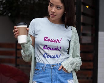 Couch Lover T-Shirt: Unisex Softstyle Tee for Homebodies