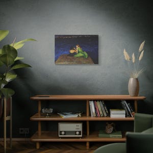 RHOSLC Two Women on the Edge Stretched Canvas Print 30″ x 20″ (Horizontal)