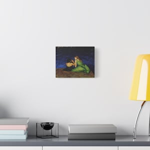 RHOSLC Two Women on the Edge Stretched Canvas Print 10" x 8" (Horizontal)
