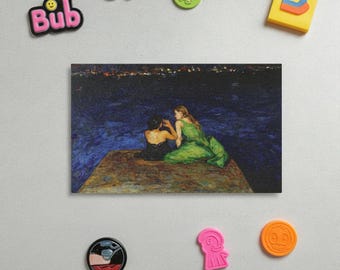 RHOSLC Two Women on the Edge Magnet for Cars, Lockers, Refrigerators