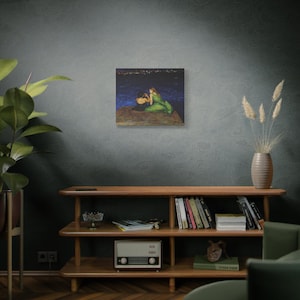 RHOSLC Two Women on the Edge Stretched Canvas Print 24" x 20" (Horizontal)