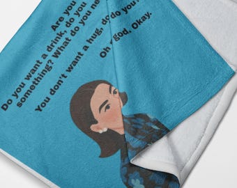 Bronwyn Newport RHOSLC Velveteen Plush Blanket: Cozy Throw for Self-Care