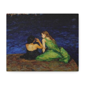 RHOSLC Two Women on the Edge Stretched Canvas Print image 3