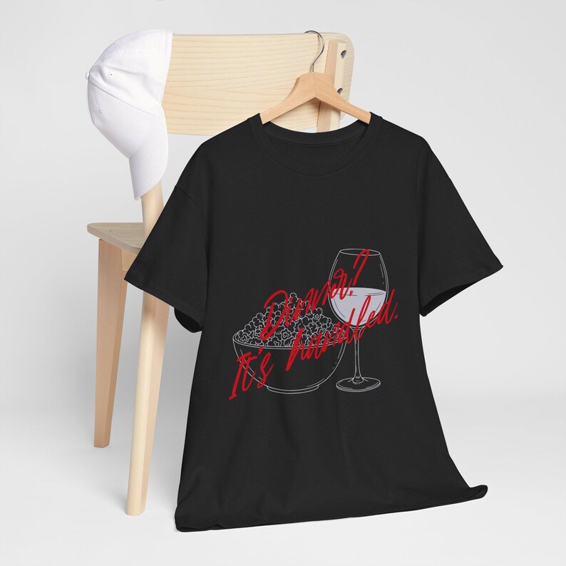 Dinner? It's Handled Scandal Unisex Heavy Cotton Tee, Olivia Pope Gladiator Diet Black