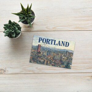 Portland e Mt. Hood - Cartão Postal