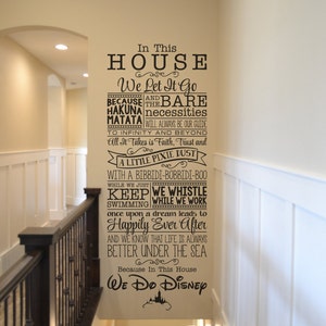 We Do Disney, Disney muursticker citaat muursticker vinyl muursticker home decor Walt Disney vinyl belettering BM544