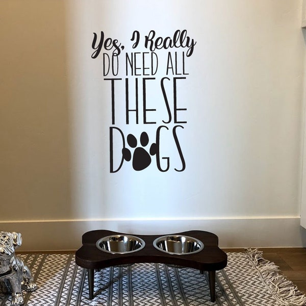 Dogs Wall Decals Etsy