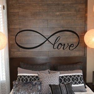 Love Infinity Master Bedroom Wall Sticker Vinyl Lettering Quote Decal ...