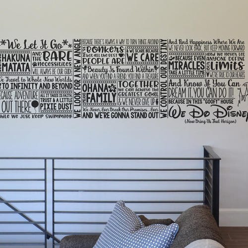 We Do Disney Disney Wall Decal Quote Wall Decal Vinyl Wall Etsy