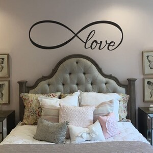 Love Infinity Master Bedroom Wall Sticker Vinyl Lettering Quote Decal ...