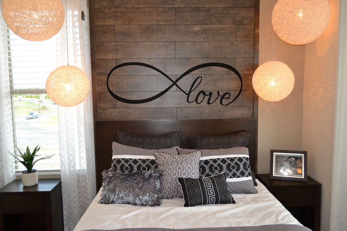 Love Infinity Master Bedroom Wall Sticker Vinyl Lettering Quote Decal ...
